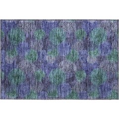 Premium Machine Washable Mayfield AMF977 Purple 1'8" x 2'6" Rug