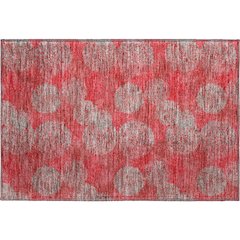Premium Machine Washable Mayfield AMF977 Red 1'8" x 2'6" Rug