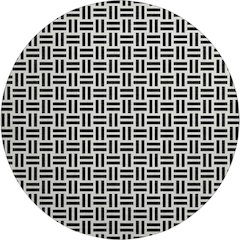 Premium Machine Washable Mayfield AMF978 Black 8' x 8' Round Rug