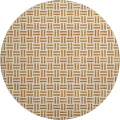Premium Machine Washable Mayfield AMF978 Copper 8' x 8' Round Rug