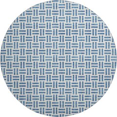 Premium Machine Washable Mayfield AMF978 Denim 8' x 8' Round Rug