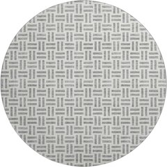 Premium Machine Washable Mayfield AMF978 Gray 8' x 8' Round Rug