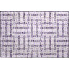 Premium Machine Washable Mayfield AMF978 Lavender 1'8" x 2'6" Rug