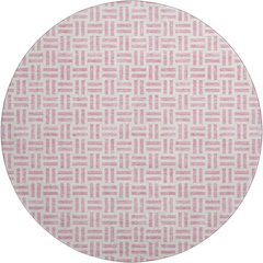 Premium Machine Washable Mayfield AMF978 Pink 8' x 8' Round Rug