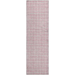Premium Machine Washable Mayfield AMF978 Pink 2'3" x 7'6" Runner Rug
