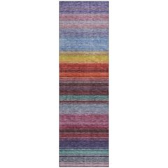Premium Machine Washable Mayfield AMF979 Lavender 2'3" x 7'6" Runner Rug