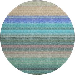 Premium Machine Washable Mayfield AMF979 Sage 8' x 8' Round Rug