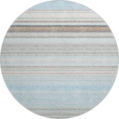 Premium Machine Washable Mayfield AMF979 Sky 8' x 8' Round Rug