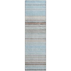 Premium Machine Washable Mayfield AMF979 Sky 2'3" x 7'6" Runner Rug