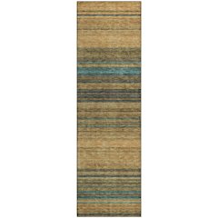 Premium Machine Washable Mayfield AMF979 Wheat 2'3" x 7'6" Runner Rug