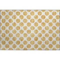 Premium Machine Washable Mayfield AMF980 Gold 1'8" x 2'6" Rug