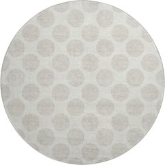 Premium Machine Washable Mayfield AMF980 Ivory 8' x 8' Round Rug
