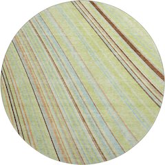 Premium Machine Washable Mayfield AMF981 Aloe 8' x 8' Round Rug