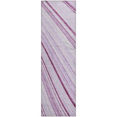 Premium Machine Washable Mayfield AMF981 Lavender 2'3" x 7'6" Runner Rug