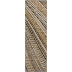 Premium Machine Washable Mayfield AMF981 Taupe 2'3" x 7'6" Runner Rug