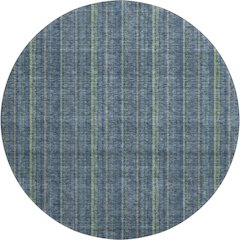 Premium Machine Washable Mayfield AMF982 Blue 8' x 8' Round Rug