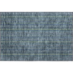 Premium Machine Washable Mayfield AMF982 Blue 1'8" x 2'6" Rug