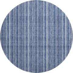 Premium Machine Washable Mayfield AMF982 Denim 8' x 8' Round Rug