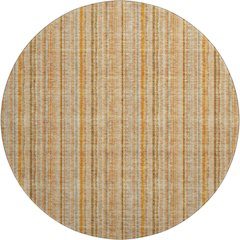 Premium Machine Washable Mayfield AMF982 Peach 8' x 8' Round Rug