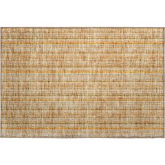 Premium Machine Washable Mayfield AMF982 Peach 1'8" x 2'6" Rug