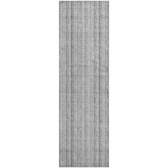 Premium Machine Washable Mayfield AMF982 Silver 2'3" x 7'6" Runner Rug