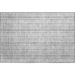 Premium Machine Washable Mayfield AMF982 Silver 1'8" x 2'6" Rug