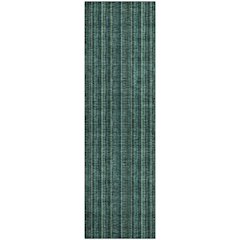 Premium Machine Washable Mayfield AMF982 Teal 2'3" x 7'6" Runner Rug