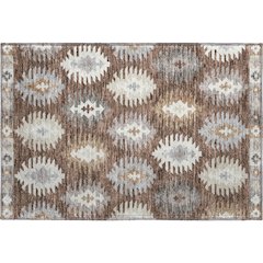 Premium Machine Washable Mayfield AMF983 Brown 1'8" x 2'6" Rug