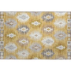 Premium Machine Washable Mayfield AMF983 Gold 1'8" x 2'6" Rug