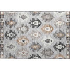 Premium Machine Washable Mayfield AMF983 Silver 1'8" x 2'6" Rug