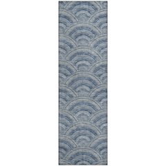 Premium Machine Washable Mayfield AMF984 Denim 2'3" x 7'6" Runner Rug