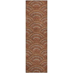 Premium Machine Washable Mayfield AMF984 Paprika 2'3" x 7'6" Runner Rug