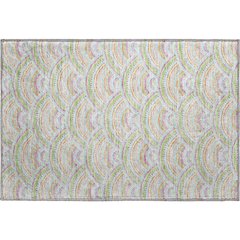 Premium Machine Washable Mayfield AMF984 Pearl 1'8" x 2'6" Rug