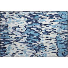 Premium Machine Washable Mayfield AMF986 Blue 1'8" x 2'6" Rug