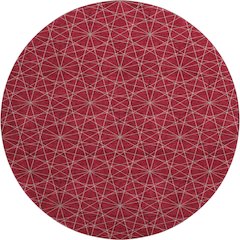 Premium Machine Washable Mayfield AMF987 Red 8' x 8' Round Rug
