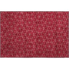 Premium Machine Washable Mayfield AMF987 Red 1'8" x 2'6" Rug