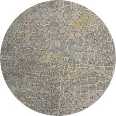 Premium Machine Washable Mayfield AMF988 Putty 8' x 8' Round Rug
