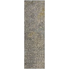 Premium Machine Washable Mayfield AMF988 Putty 2'3" x 7'6" Runner Rug