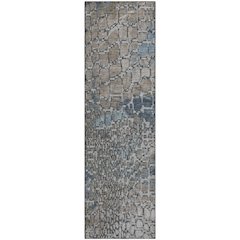 Premium Machine Washable Mayfield AMF988 Silver 2'3" x 7'6" Runner Rug