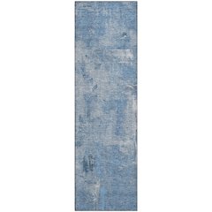 Premium Machine Washable Mayfield AMF989 Denim 2'3" x 7'6" Runner Rug