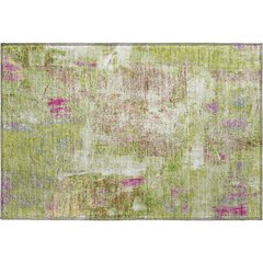 Premium Machine Washable Mayfield AMF989 Lime 1'8" x 2'6" Rug
