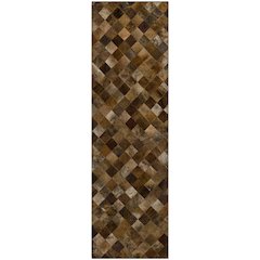 Premium Machine Washable Mayfield  Brown 2'3" x 7'6" Runner Rug