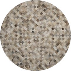 Premium Machine Washable Mayfield  Gray 8' x 8' Round Rug