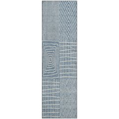 Premium Machine Washable Mayfield AMF990 Denim 2'3" x 7'6" Runner Rug
