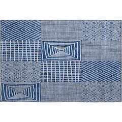 Premium Machine Washable Mayfield AMF990 Navy 1'8" x 2'6" Rug