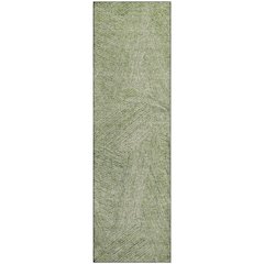 Premium Machine Washable Mayfield AMF991 Aloe 2'3" x 7'6" Runner Rug