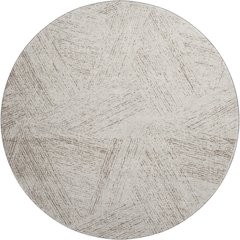 Premium Machine Washable Mayfield AMF991 Beige 8' x 8' Round Rug