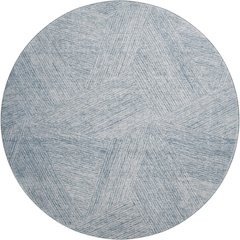 Premium Machine Washable Mayfield AMF991 Denim 8' x 8' Round Rug