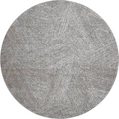 Premium Machine Washable Mayfield AMF991 Gray 8' x 8' Round Rug