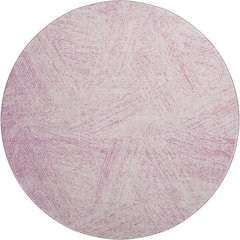 Premium Machine Washable Mayfield AMF991 Pink 8' x 8' Round Rug